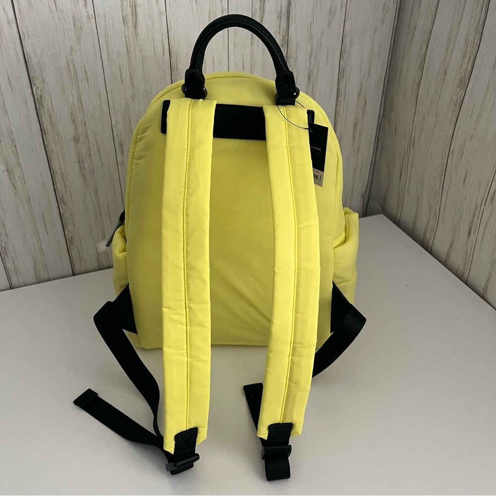 Simply Vera Vera Wang Geo Quilted Neon Yellow Backpack - Picture 4 of 6